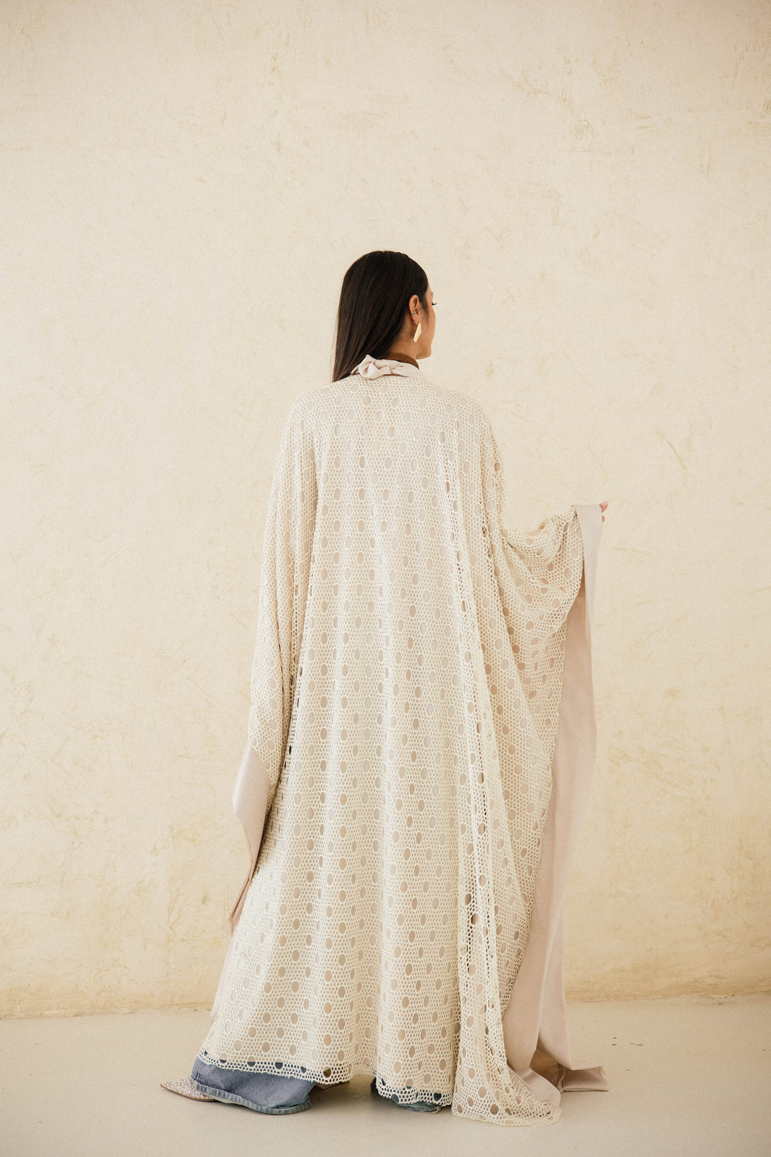 Fully Lined Net Kaftan