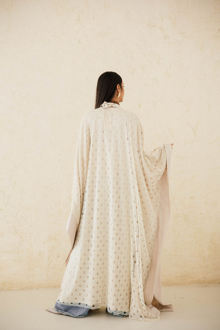 Fully Lined Net Kaftan