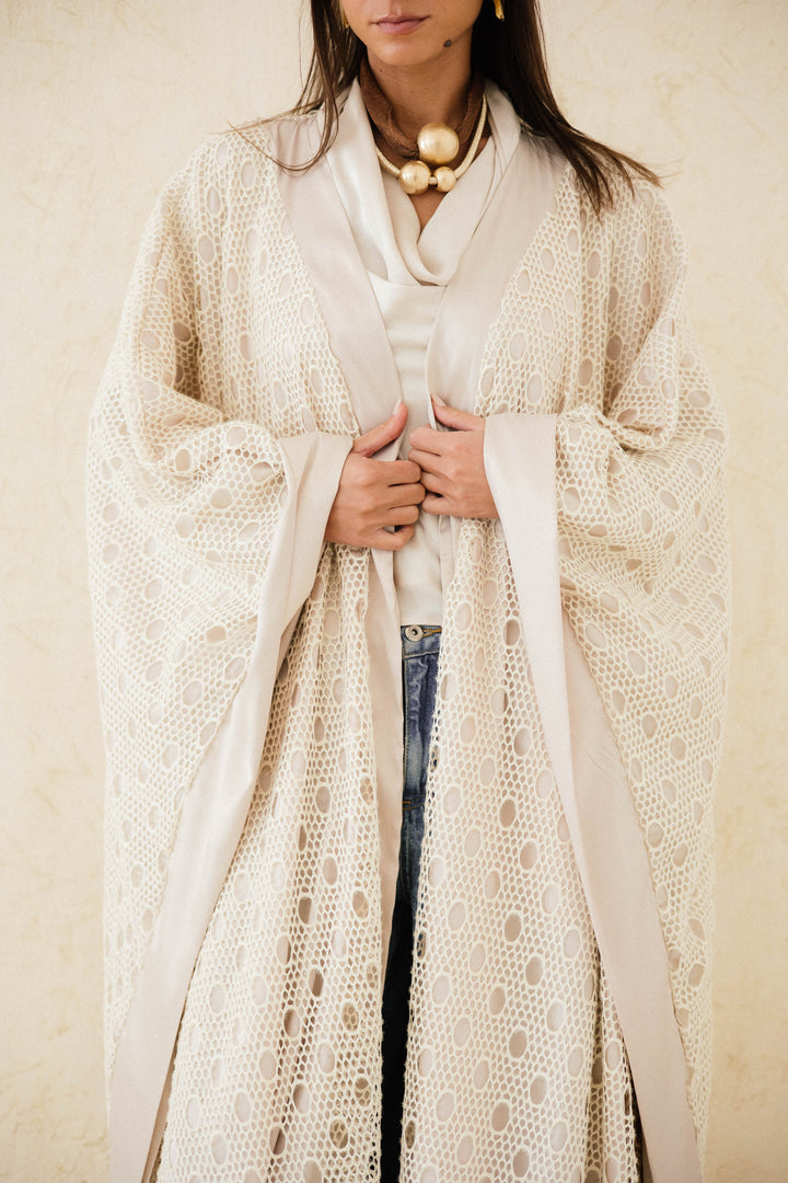 Fully Lined Net Kaftan