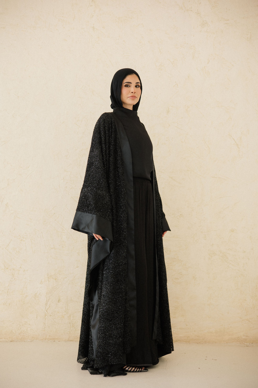 Midnight Layered Net Kaftan