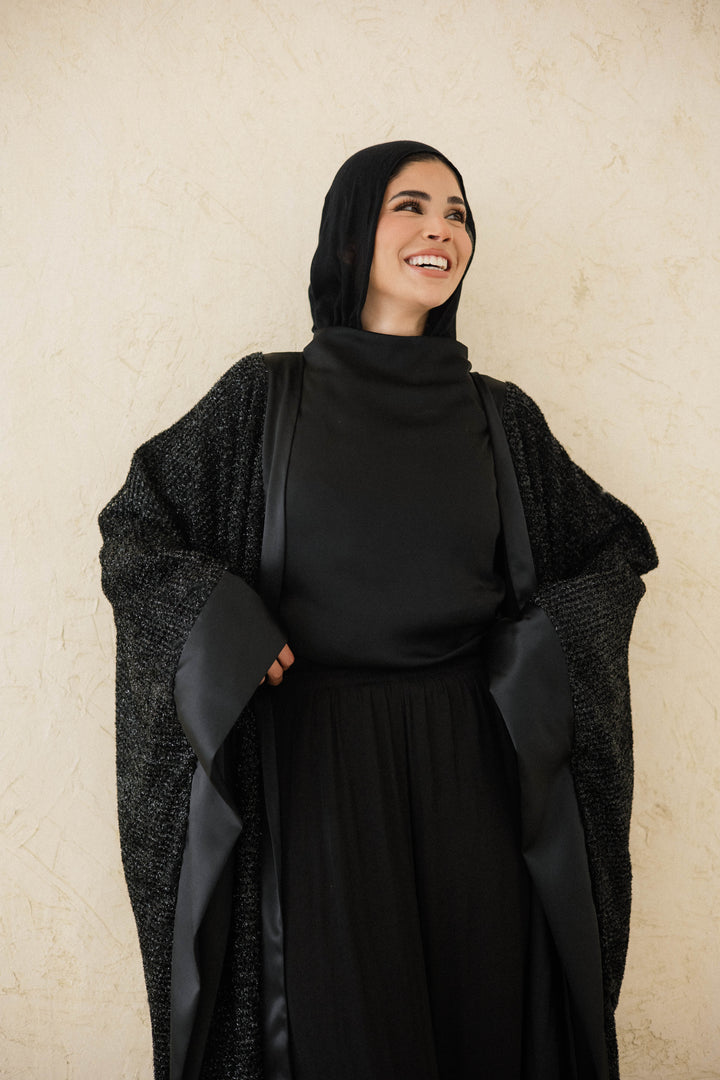 Midnight Layered Net Kaftan