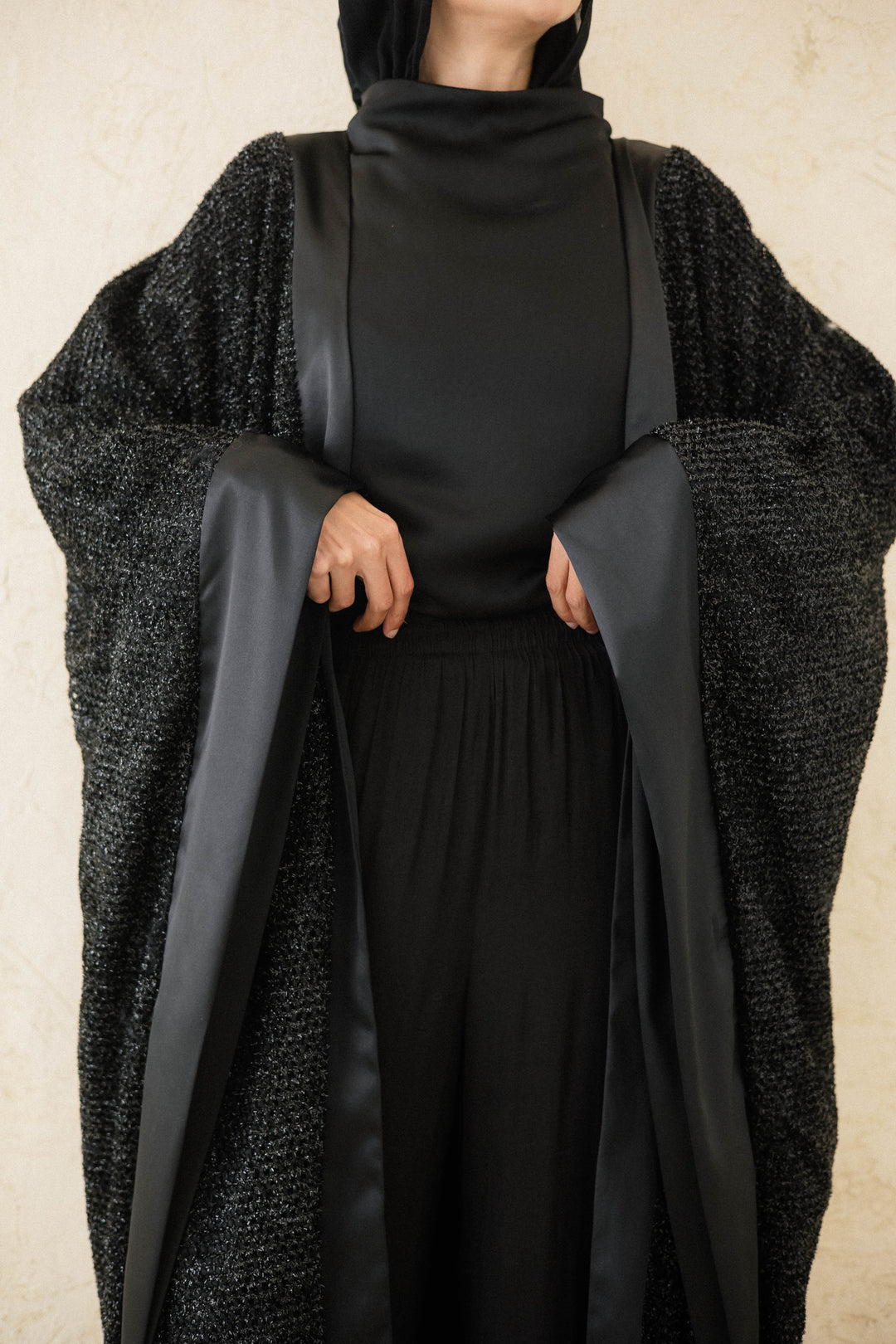 Midnight Layered Net Kaftan