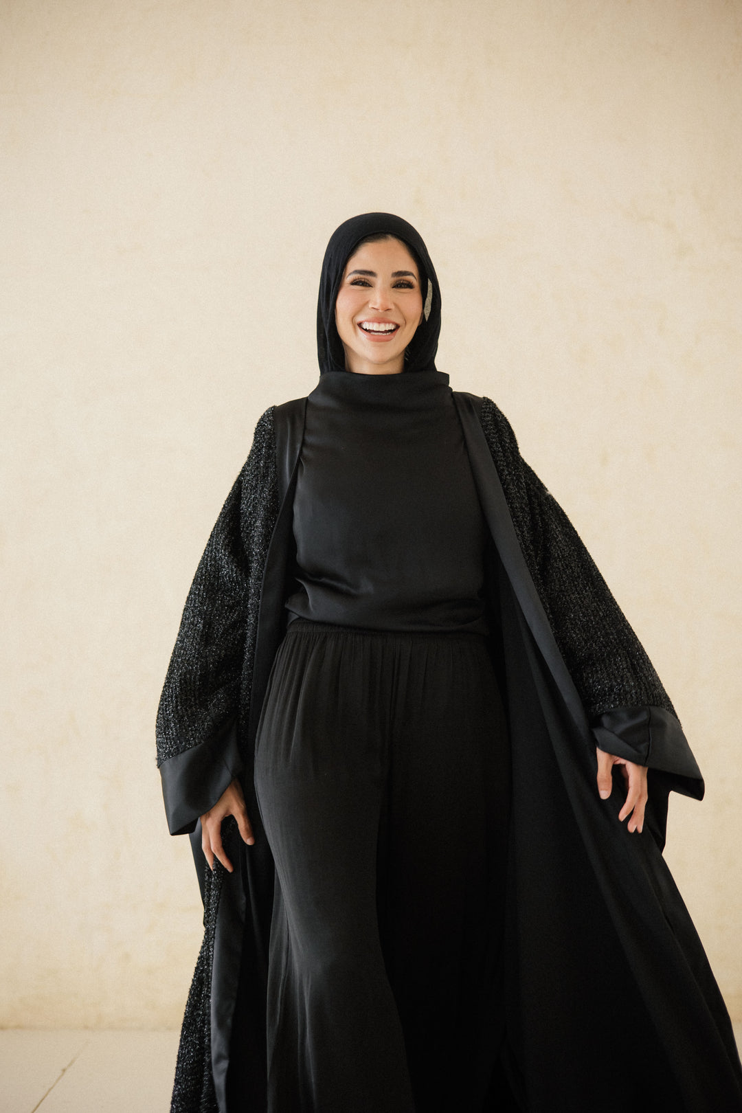 Midnight Layered Net Kaftan