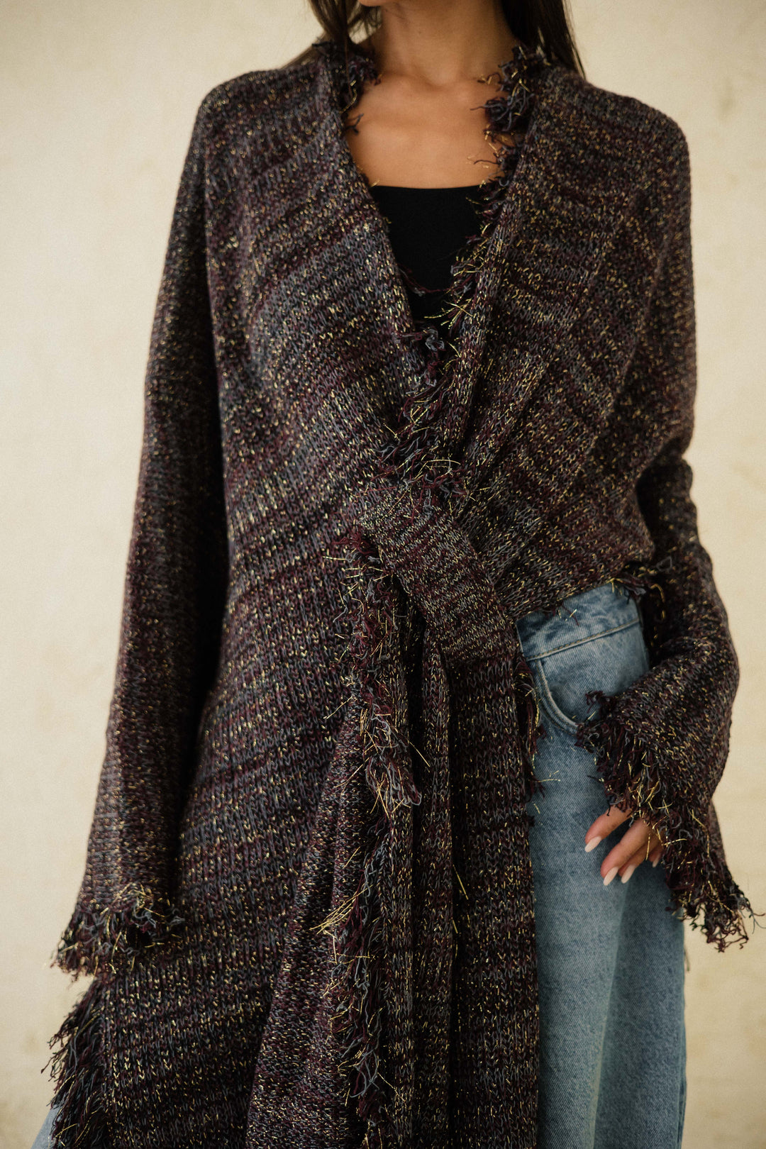 Multiway Wrap Knit Cardigan