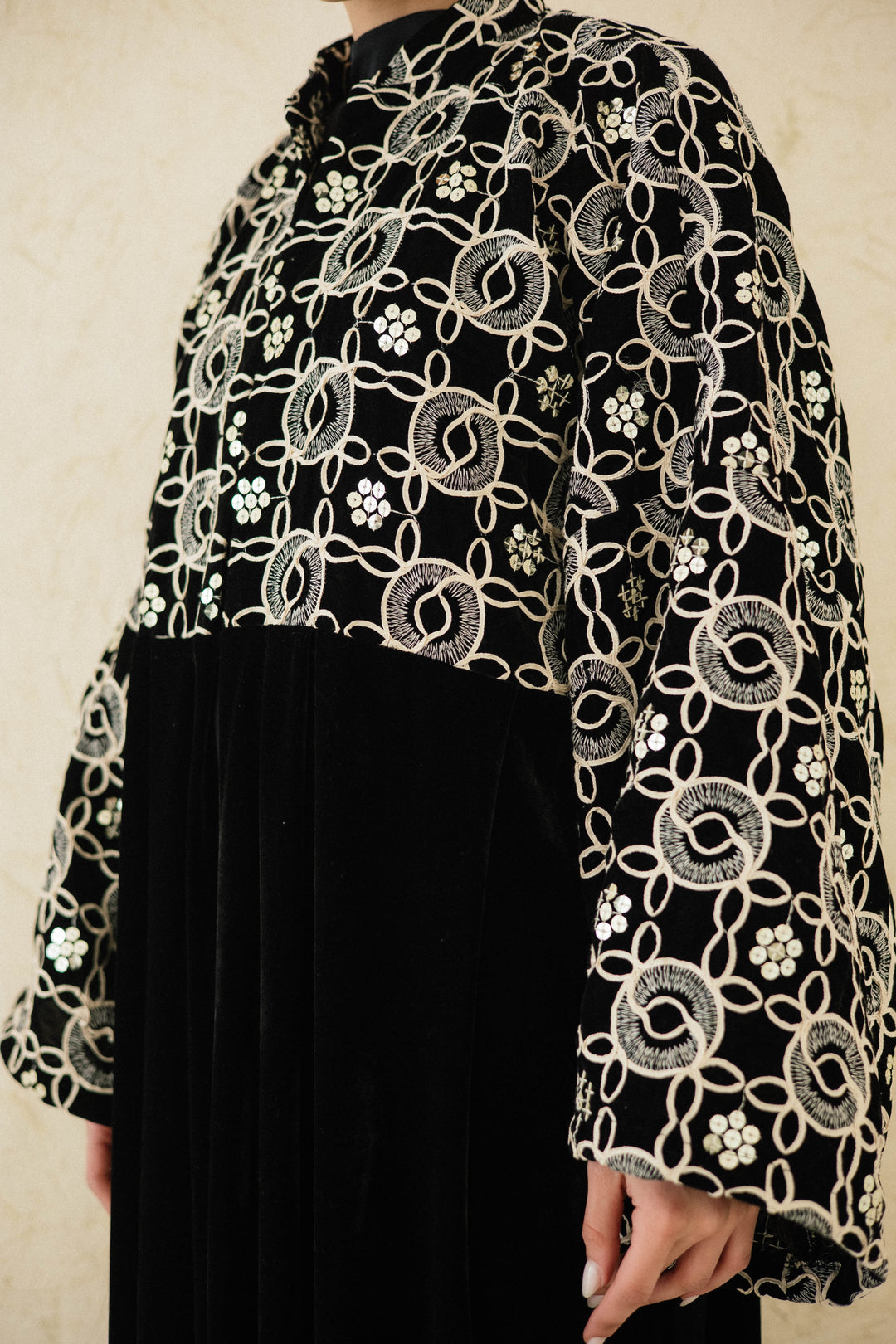 The Embellished Embroidered Velvet Kaftan