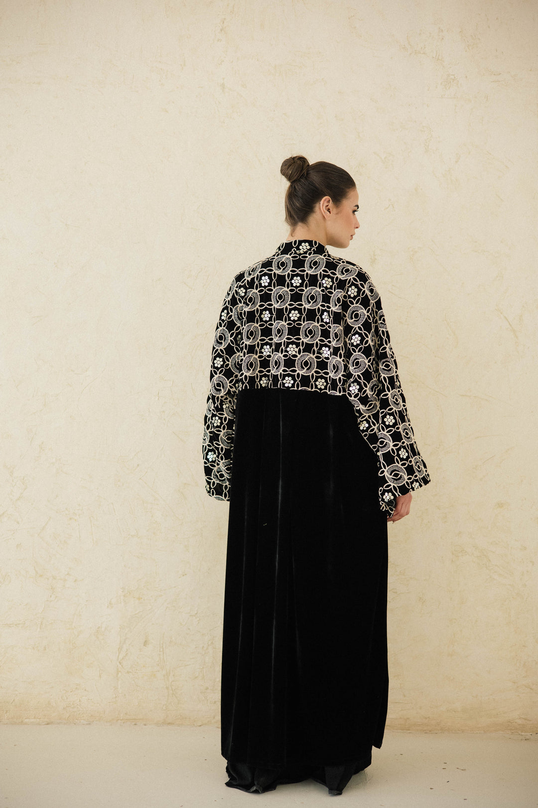 The Embellished Embroidered Velvet Kaftan