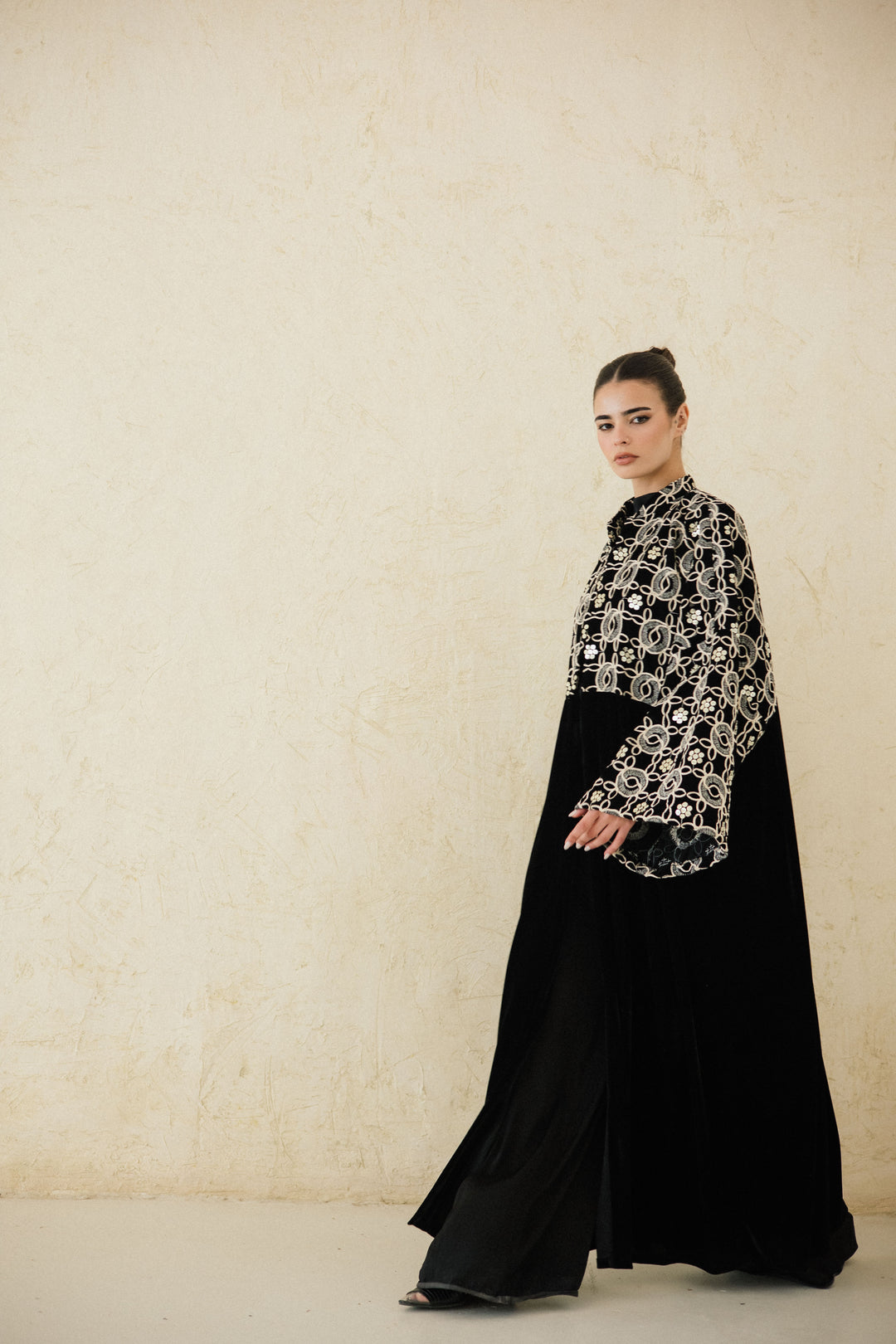 The Embellished Embroidered Velvet Kaftan