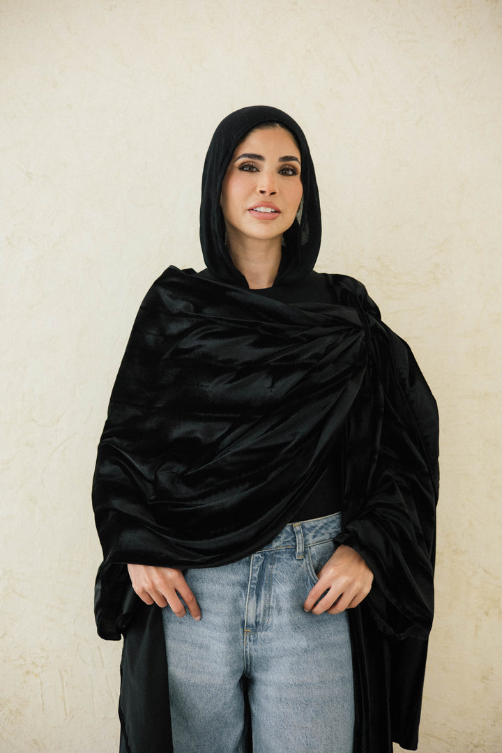 Draped Velvet Kaftan