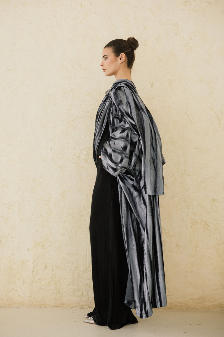 Draped Velvet Kaftan