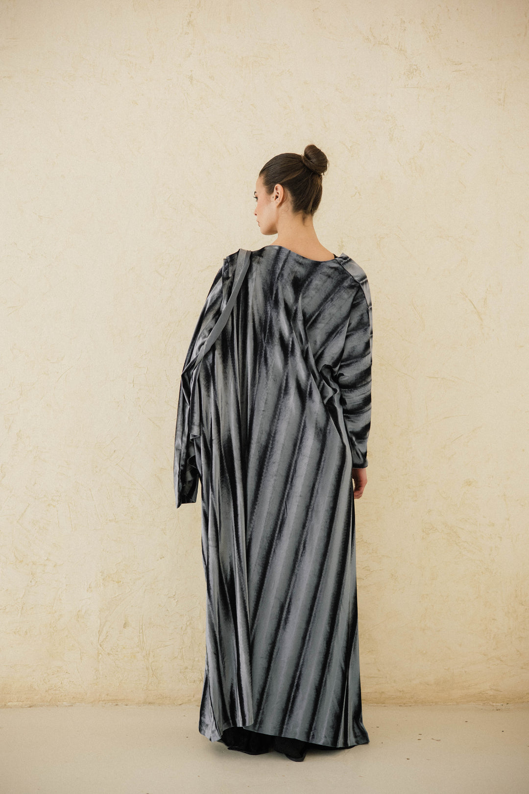 Draped Velvet Kaftan