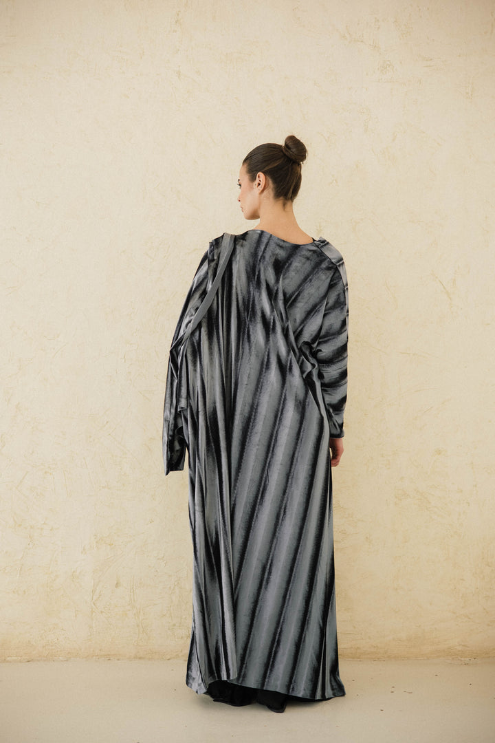 Draped Velvet Kaftan