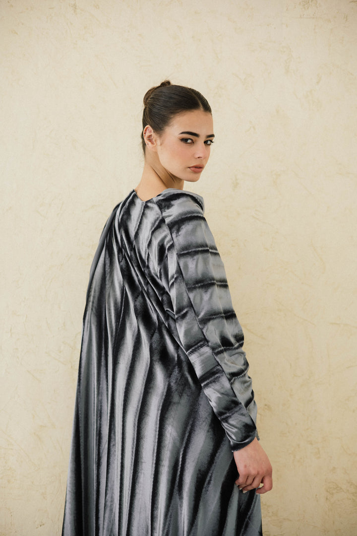 Draped Velvet Kaftan