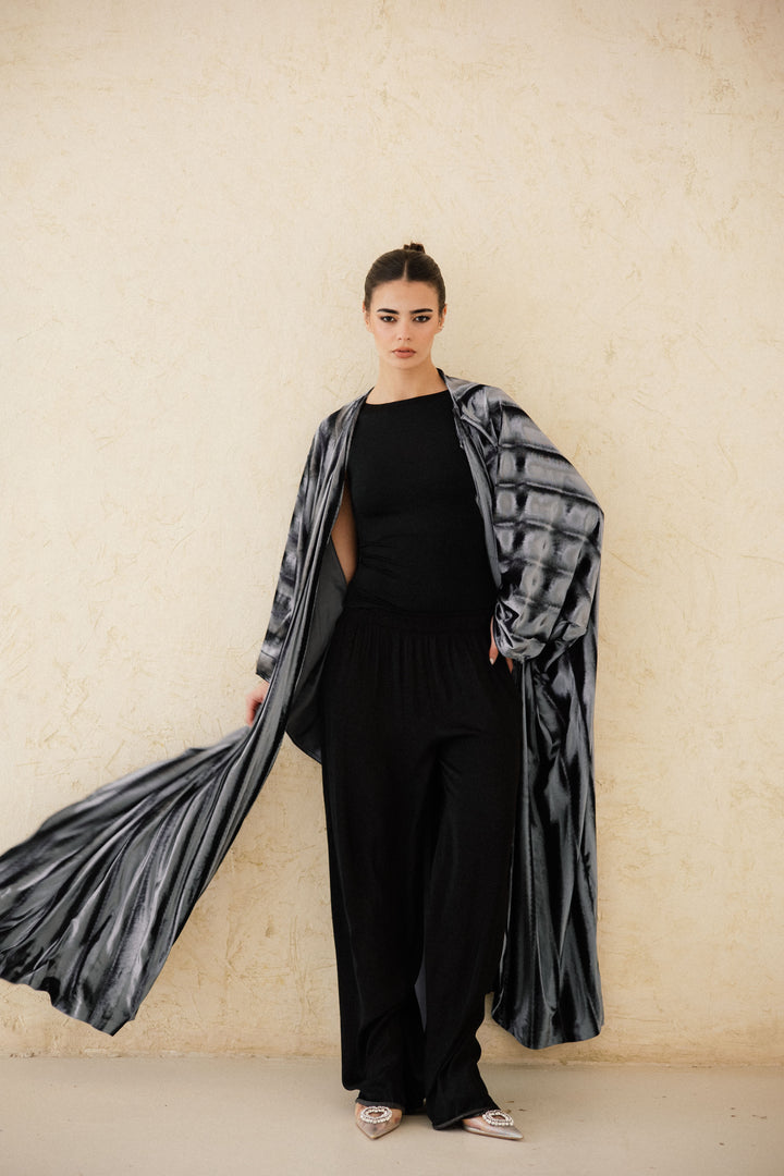 Draped Velvet Kaftan
