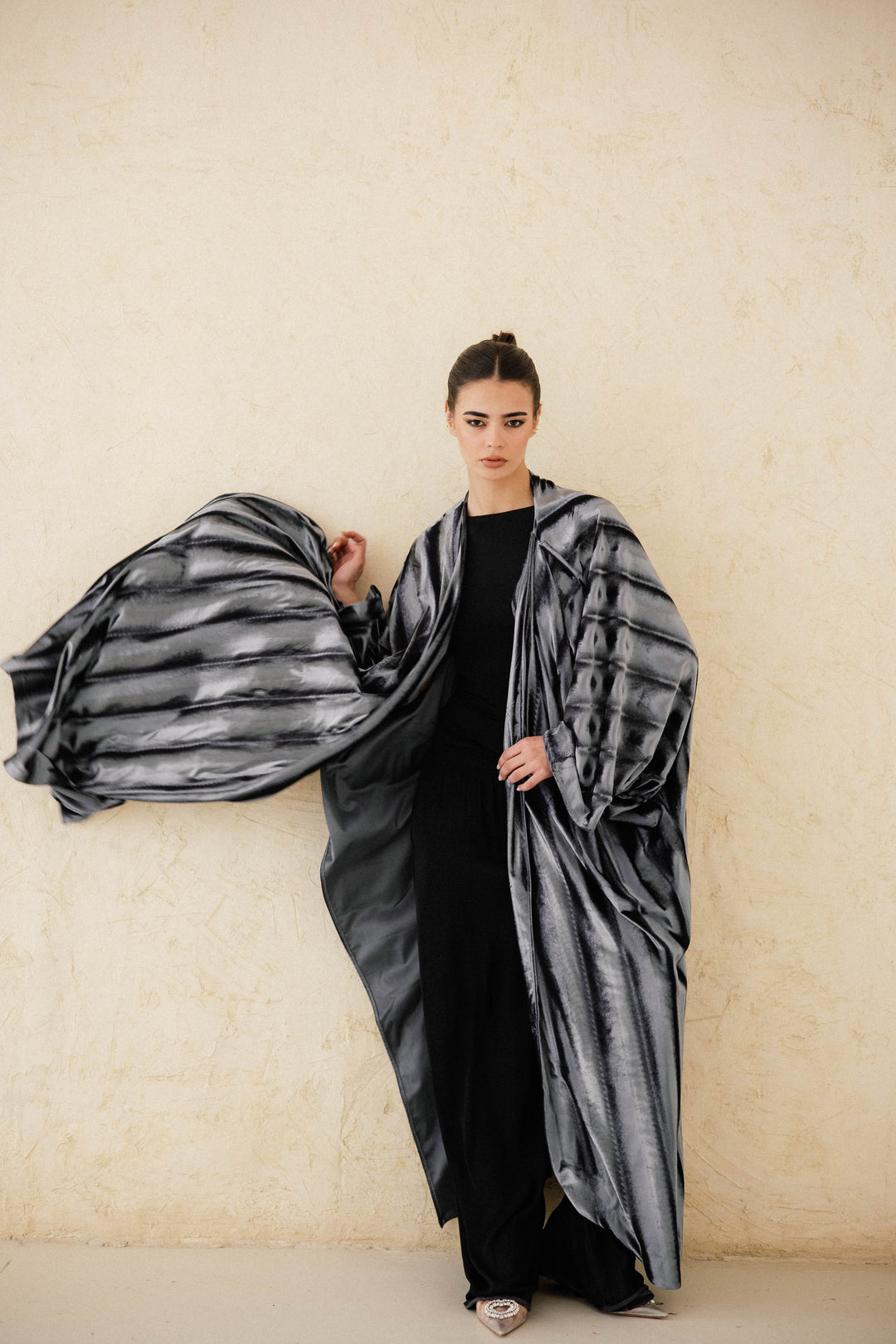 Draped Velvet Kaftan