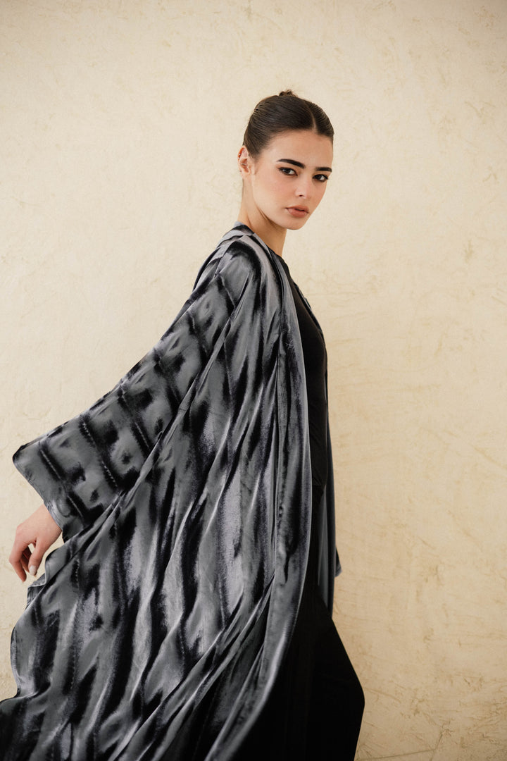 Draped Velvet Kaftan
