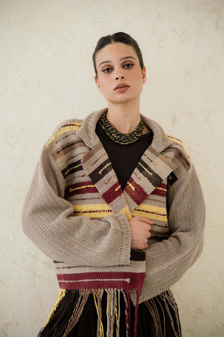 Fringed Panel Jacket