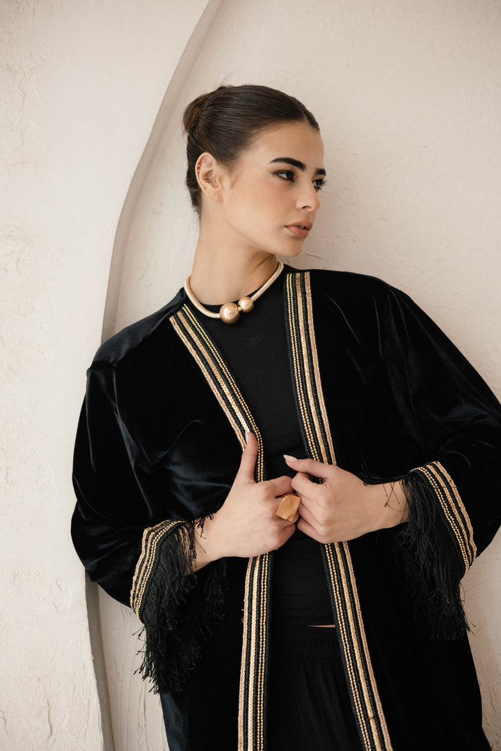 Imperial velvet kaftan