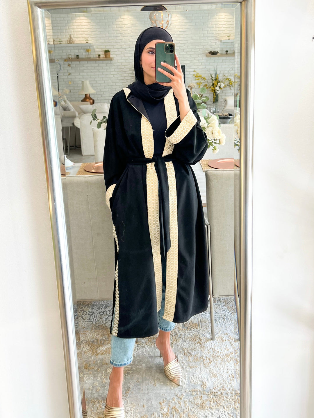 The Hooded Suede Kaftan